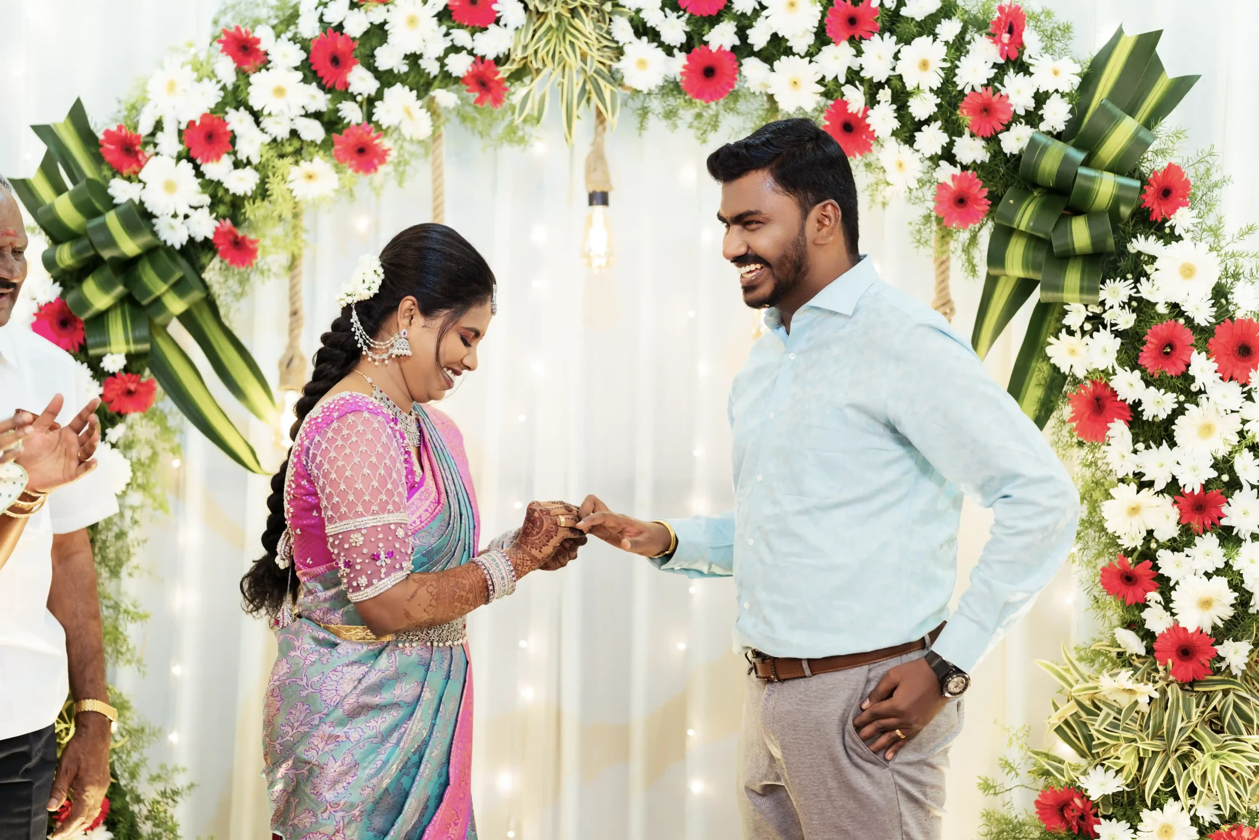 Best Reception and Engagements Photography Moments in Tiruchirappalli Elite Wedding Stories Best Pre-Wedding photography in Trichy